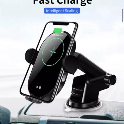 15W CELLPHONE WIRELESS CHARGER | CAR SMART MOBILE PHONE HOLDER | FAST WIRELESS CHARGING | AIR VENT AND SUCTION MOUNTING | QI INFRARED CHARGER