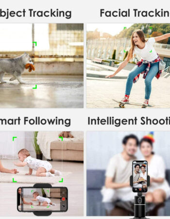 PORTABLE SMART VLOG SHOOTING | AUTO FACE & AI AUTOMATIC ROTATION 360 OBJECT TRACKING | CELL MOBILE PHONE HOLDER